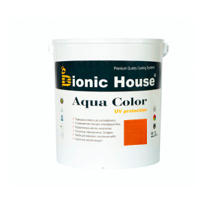 Краска для дерева Bionic-House Aqua Color UV-protect 2,5л Янтарь