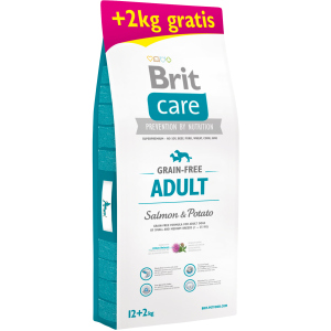 Сухой корм для собак весом до 25 кг Brit Care GF Adult Salmon & Potato 14 кг (8595602522217) в Чернигове