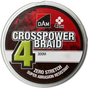 Шнур DAM Crosspower 4-Braid 300 м 0.10 мм 4.5 кг Зелений (65841) ТОП в Чернігові