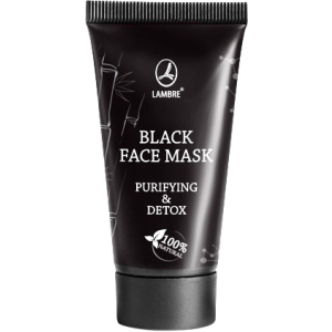 Маска Lambre Black face mask Многофункциональная очищающая с детокс и матирующим эффектом 40 мл (3760183769992) ТОП в Чернигове