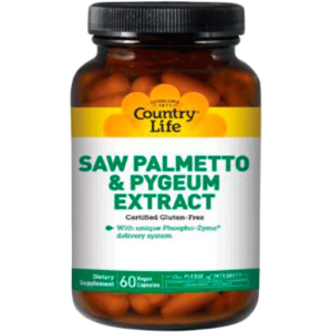 Натуральная добавка Country Life Saw Palmetto Pygeum Extract (Экстракт сереноа и коры африканской сливы) 60 капсул (015794092858) лучшая модель в Чернигове