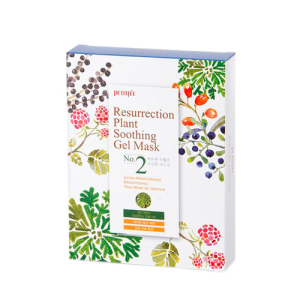 Увлажняющая маска для лица Petitfee Resurrection Plant Soothing Gel Mask 10 х 30 г (8809508850092) ТОП в Чернигове