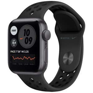 Смарт-часы Apple Watch SE Nike GPS 40mm Space Gray Aluminium Case with Anthracite/Black Nike Sport Band (MYYF2UL/A) краща модель в Чернігові