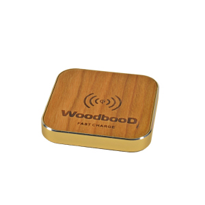 Бездротова зарядка WoodbooD Wireless Charge Standart Gold ТОП в Чернігові