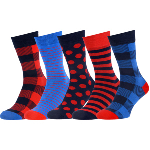 Носки The Pair of Socks 5P-111-PLD/BX 35-37 (5 пар) Синие с красным (4820234203307) в Чернигове