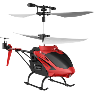 Вертоліт Syma S5H 2.4 ГГц 23 см зі світлом, барометром та гіроскопом Red (S5H_red) (6946702902980) краща модель в Чернігові