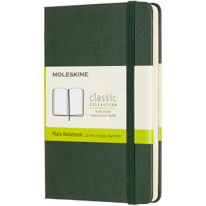 Записная книга Moleskine Classic 9 х 14 см 192 страницы без линовки Миртовый Зелёный (8058647629032)