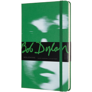 купити Нотатник Moleskine Bob Dylan 13 х 21 см 240 сторінок у лінійку Зелена (8053853600516)