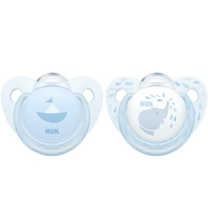 Пустышка для сна Nuk Baby Blue 0-6 мес 2 шт Голубая (4008600275046) в Чернигове