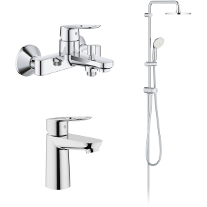 Набір змішувачів GROHE BauLoop ShowerSys 26129005 (23337000+23603000+27389002) в Чернігові