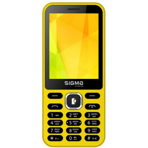 Мобільний телефон Sigma X-style 31 Power Yellow надійний