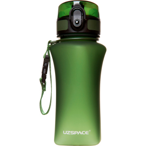 Пляшка для води Uzspace Wasser Matte 350 мл Зелена (6955482371329) надійний