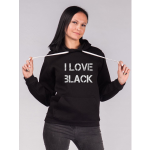 Худи Malta Ж459-14-РЧ Black Love L (46) Черное (2901000308210_mlt) лучшая модель в Чернигове