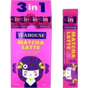 Матча латте Teahouse з цукром 3 в 1 у стиках 10 шт x 15 г (4820209840971) краща модель в Чернігові