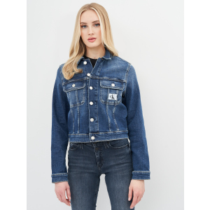 Джинсова куртка Calvin Klein Jeans Cropped 90'S Denim Jacket J20J215381-1BJ S Denim Dark (8719853611180) ТОП в Чернігові