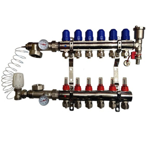 Коллекторный узел Koer для системы теплый пол 6 выходов в Чернигове