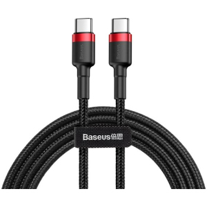 Кабель Baseus Cafule USB Type-C 3A 60W 1.0 м Black/Red (CATKLF-G91) в Чернигове