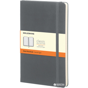 Нотатник Moleskine Classic 9 x 14 см 192 сторінки в лінійку Сіра (8051272892062) в Чернігові