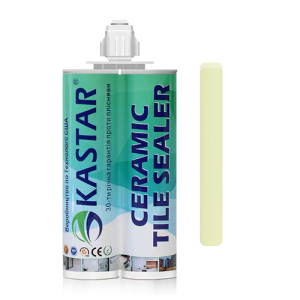 Двухкомпонентная эпоксидная фуга затирка Kastar Ceramic Tile Sealant Слоновая кость, 400мл.