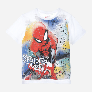 хороша модель Футболка Disney Spiderman UE1108 98 см Біла (3609084861308)