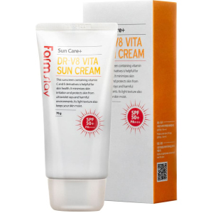 Крем солнцезащитный FarmStay DR-V8 Vita Sun Cream SPF 50 + PA + + + витаминизированный 70 г (8809297386796/8809426958047) ТОП в Чернигове