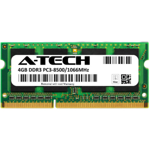 Оперативна пам'ять A-Tech 4GB DDR3-1066 (PC3-8500) SODIMM 2Rx8 (AT4G1D3S1066ND8N15V) в Чернігові