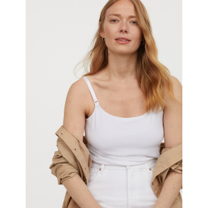 Майка для мам, що годують H&amp;M Mama Conscious 0534164-9 XL Біла (2000001787199) ТОП в Чернігові