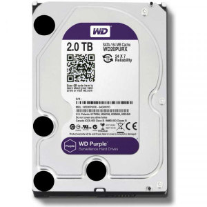 купить Жорсткий диск Western Digital Purple 2TB 64MB 5400rpm WD20PURZ 3.5 SATA III