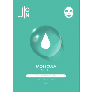 Тканевая маска для лица J:ON Улиточный Муцин Molecula Snail Daily Essence Mask 10шт x 23 мл (8809175177560)