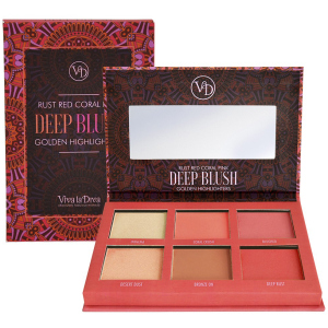 Палетка Viva La Diva Blush & Bronzing Powder Dream Cheek Palette Dark 6 г (7330906016793) ТОП в Чернигове