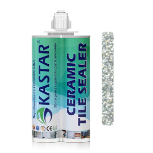 Двокомпонентне епоксидне затирання Kastar Ceramic Tile Sealant Shining Silver/Сріблястий, 400мл.