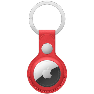 Шкіряний брелок Apple для AirTag з кільцем для ключів Red (MK103ZM/A) краща модель в Чернігові