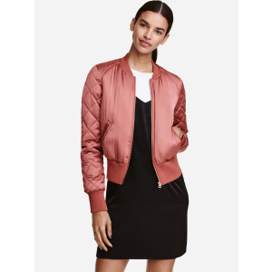 Бомбер H&M 3145224-ACXV 42 Темно-розовый (3000001829140) ТОП в Чернигове