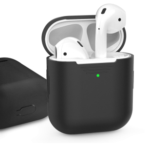 Класичний Силіконовий чохол AhaStyle для Apple AirPods Black (AHA-01020-BLK) ТОП в Чернігові