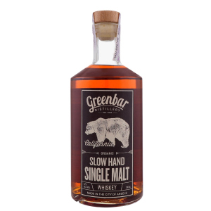 Віскі Greenbar Slow Hand Single Malt Organic 0.7 л 42% (855675002077)