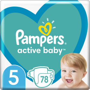 Подгузники Pampers Active Baby Размер 5 (Junior) 11-16 кг 78 шт (8001090950536) лучшая модель в Чернигове