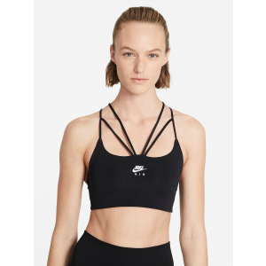 Спортивний топ Nike W Nk Df Indy Strpy Bra CZ4490-010 S Чорний (194957215560) краща модель в Чернігові