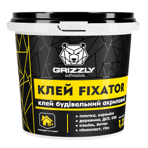 Клей будівельний акриловий Grizzly FIXATOR 12 кг (4823048028463) в Чернігові