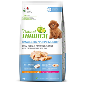 Сухий корм Trainer Natural Super Premium Puppy&Junior Mini для цуценят дрібних порід до 10 місяців 7 кг (8059149043197) краща модель в Чернігові