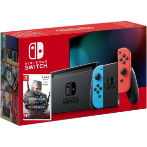 Nintendo Switch Neon Blue-Red (Upgraded version) + Игра The Witcher 3: Wild Hunt Complete Edition (русская версия) ТОП в Чернигове