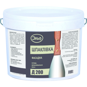 Шпаклівка фасадна Ельф Д-200 27 кг Біла (mba27sp2) краща модель в Чернігові