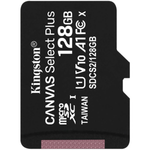 Kingston microSDXC 128GB Canvas Select Plus Class 10 UHS-I U1 V10 A1 (SDCS2/128GBSP) надежный