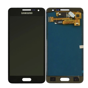 Дисплей (экран) для Samsung A300H Galaxy A3 (2015), A300F + тачскрин, черный, Midnight Black, оригинал High Copy