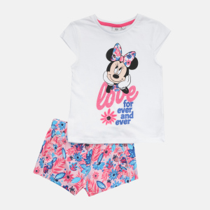 Комплект (футболка + шорти) Disney Minnie UE1098 98 см Білий (3609084860981) ТОП в Чернігові