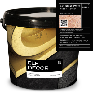 Декоративна штукатурка Elf Decor Art Stone Paste 1.5 кг Rosso Verona (mbaPasRos_1.5) в Чернігові