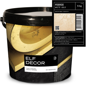 Декоративна штукатурка Elf Decor Feerie 0.5 - 1 мм 5 кг White Gold (mba5FEE_W-G) ТОП в Чернігові