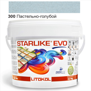 Епоксидна затирка Litokol Starlike EVO 300 Пастельно-блакитний 2,5 кг рейтинг