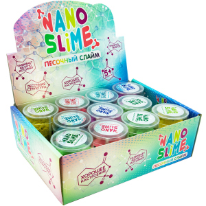 Упаковка піскових слаймів Nano slime 12 шт х 150 г (71834) (4820220561480) краща модель в Чернігові