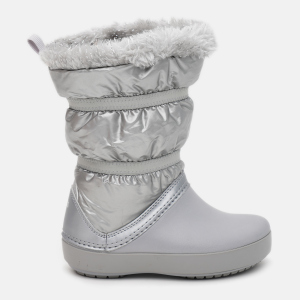 Чоботи Crocs Kids CB LodgePoint Metallic Boot G 205829-0P1-C9 25-26 Сірі (191448390379) ТОП в Чернігові