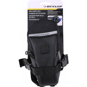 хороша модель Сумка велосипедна Dunlop Saddle Bag 17х7.5х9 см Black (871125202726-1 black)